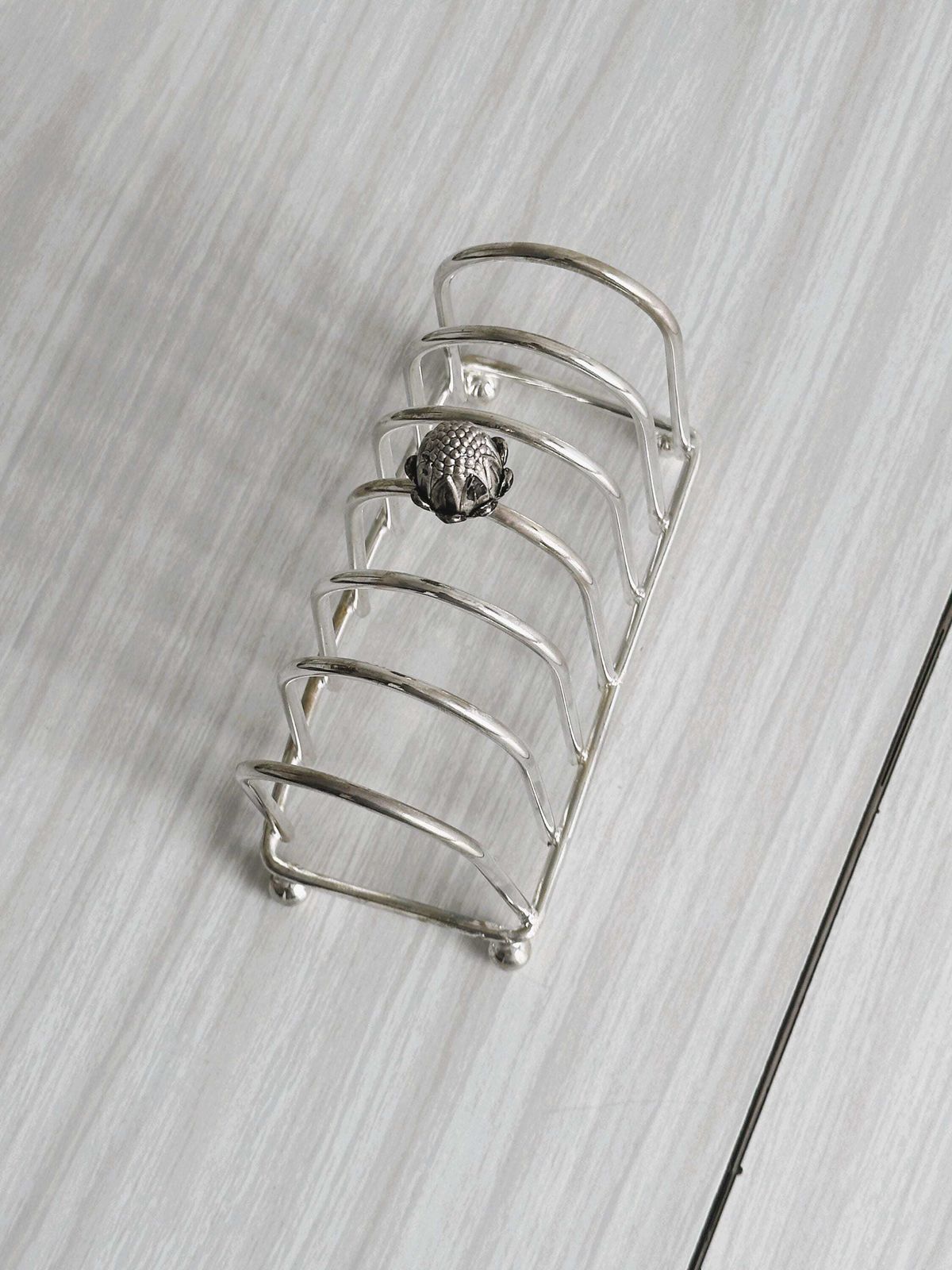 Antique Silver Metal Toast Rack, Letang Remy Style, Refined French Tableware, Elegant Decoration, Chic Breakfast, Gift photo Home Decor