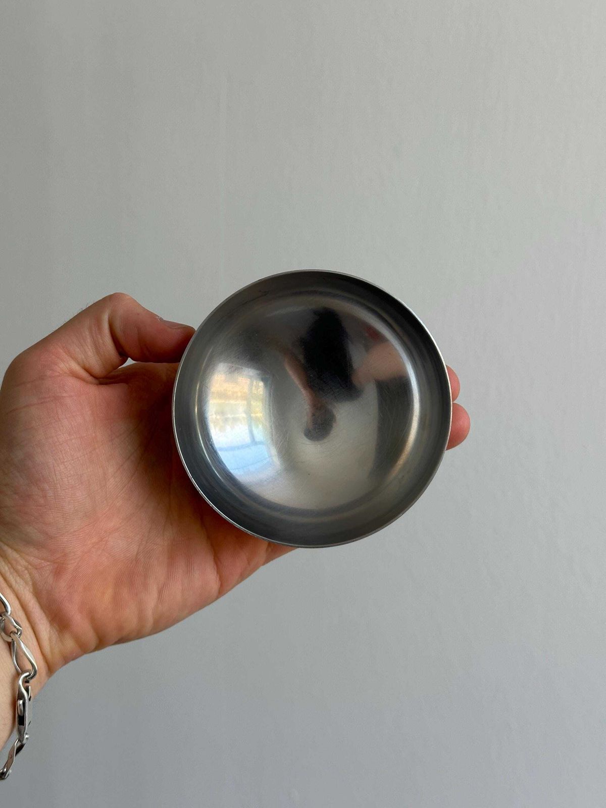 6 grands bols sur pied en acier inoxydable, style Letang Remy, fabrication française, art de la table en métal, bols en inox, service à dessert, idée cadeau photo vinterior