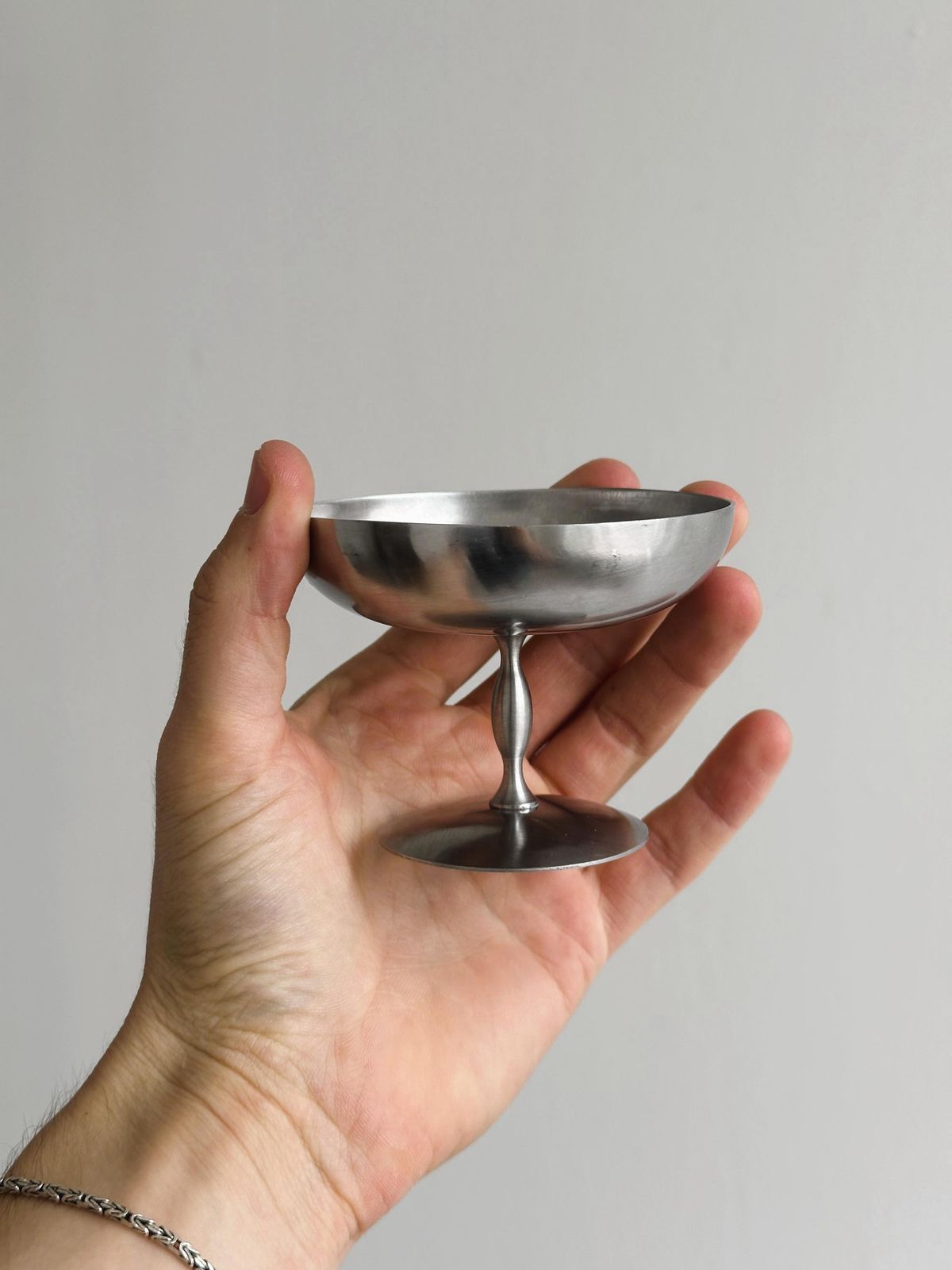 8 Stainless Steel Footed Bowls, Letang Remy Style, Guy Degrenne, French Made, Metal Tableware, Stainless Steel Bowls, Dessert Service photo Home Decor