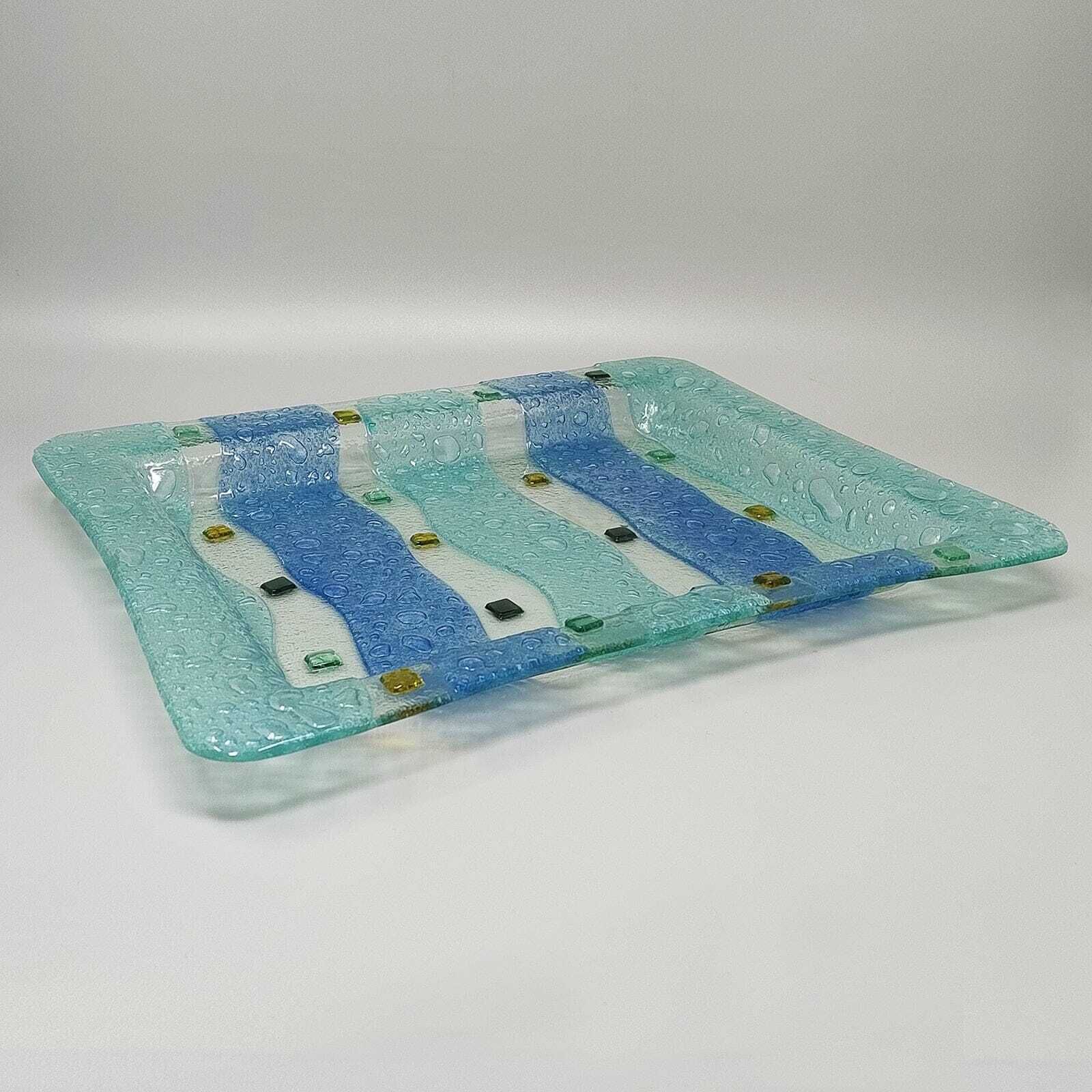 1970s Astonishing Tray By Albatros In Murano Glass. Made In Italy photo furniture