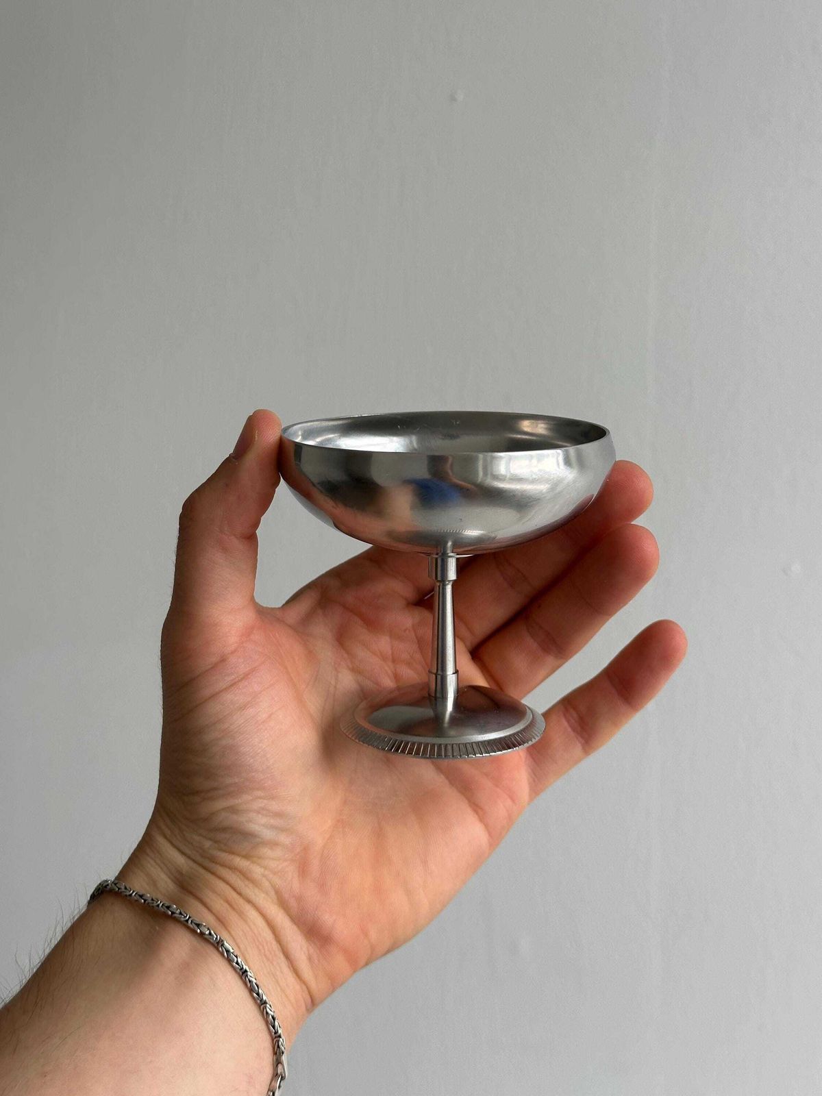 Set Of 6 18/10 Stainless Steel Metal Bowls, Antique Chic Tableware, Timeless Decor, Wedding Scenography, French Tableware photo Home Decor