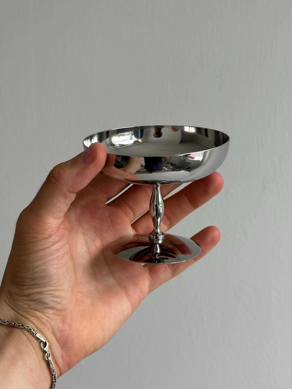 6 Matt Stainless Steel Footed Bowls, Letang Remy Style, French Made, Metal Tableware, Stainless Steel Bowls, Dessert Set, Gift photo Home Decor