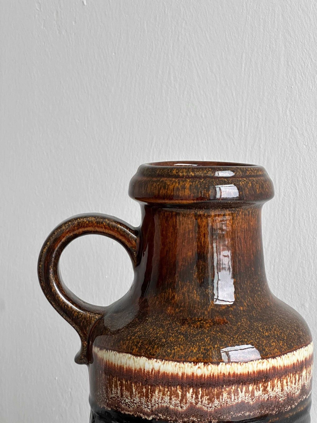 Scheurich Ceramic Floor Vase, Swirl Pattern, Umbrella Storage Or Retro Interior Decoration, Ideal For A 70s Atmosphere. photo furniture
