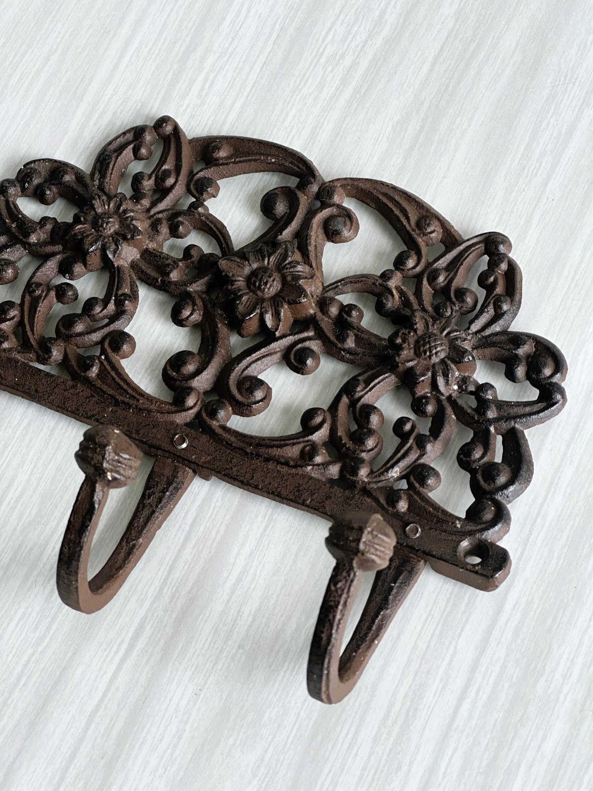 Metal Wall Key Holder, Rustic Home Decor, Wall Mounted Key Rack, Retro Entryway Decor, Small Gift photo for sale