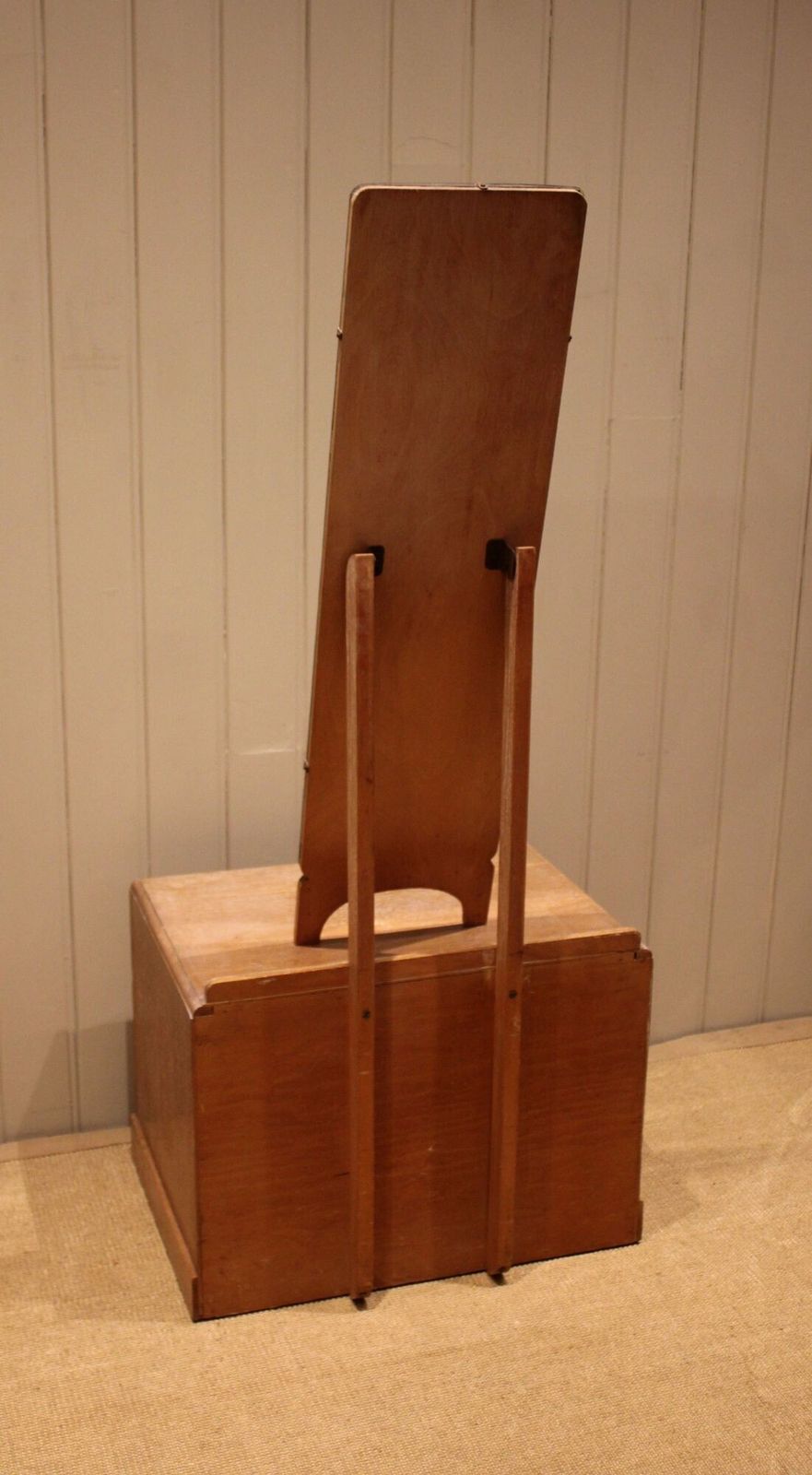 Furniture Small Limed Oak Mirrored Cabinet photo