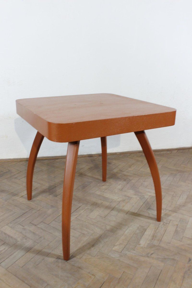 Bentwood Lounge Chairs With Coffee Table By Jindřich Halabala, 1930s, Set Of 3 photo buy