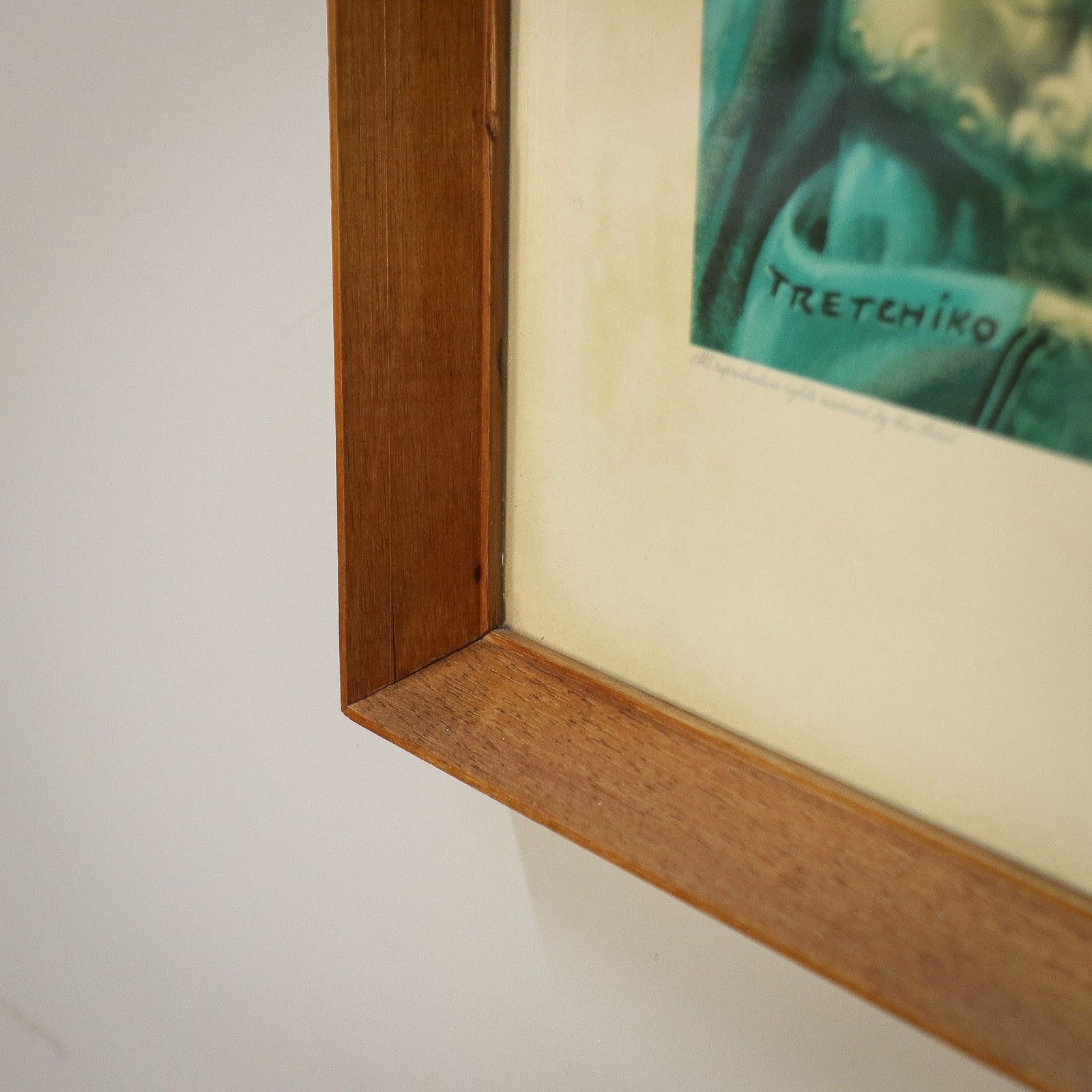 Art Miss Wong In Teak Frame 1970s Print By Tretchikoff photo