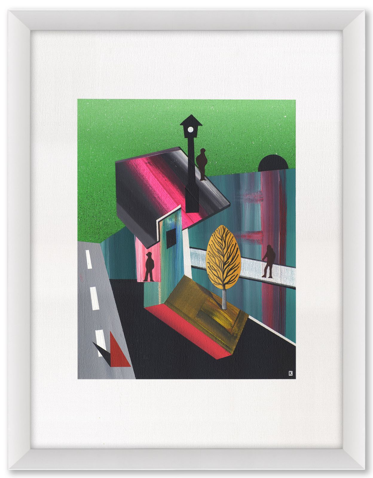 Amazing Virtuoso Paint By Acclaimed British Outsider Surrealist