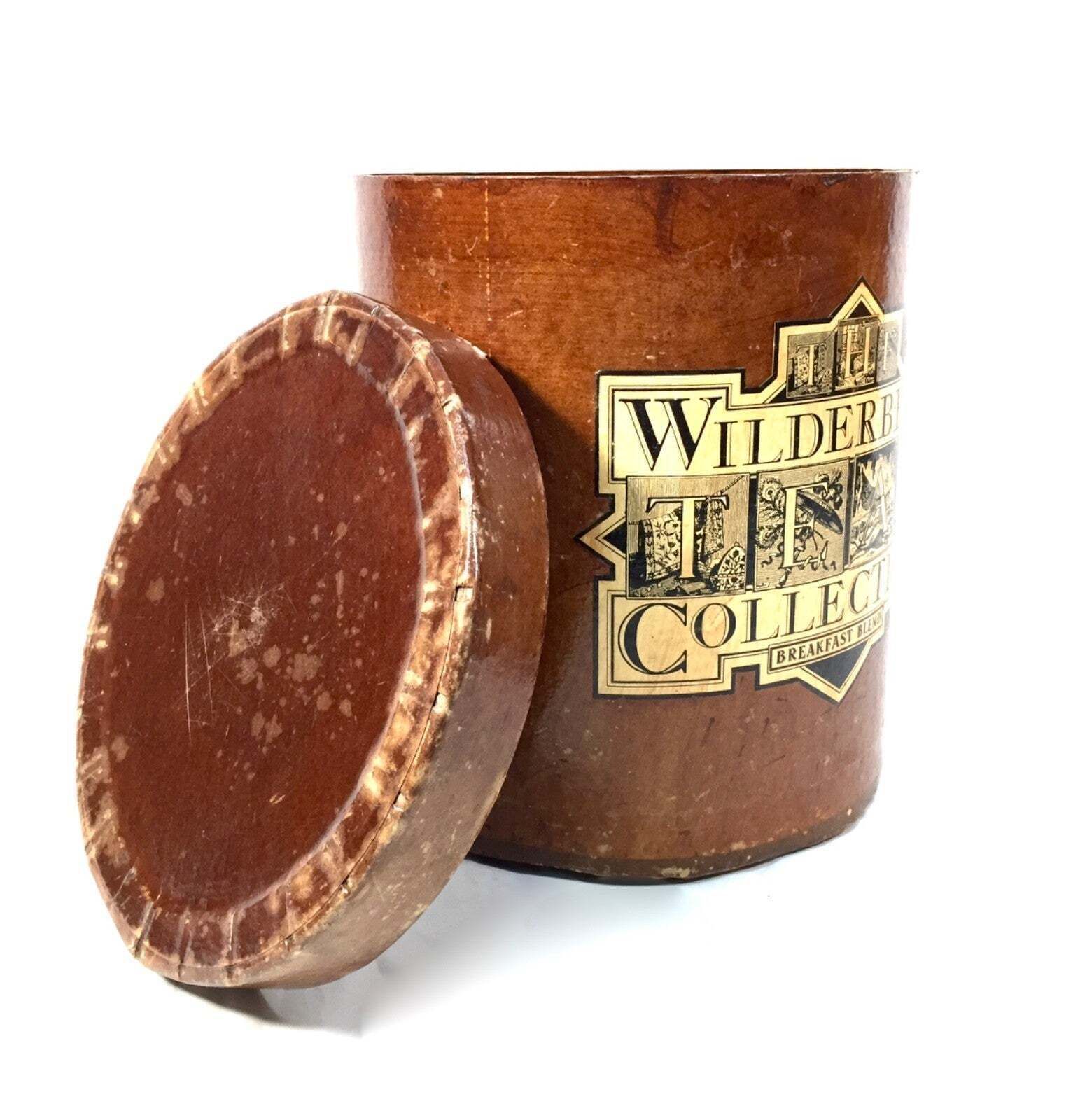 Antique Advertising Shop Cafe Display Wilderbeck Breakfast Tea Caddy Box C.1920 photo furniture