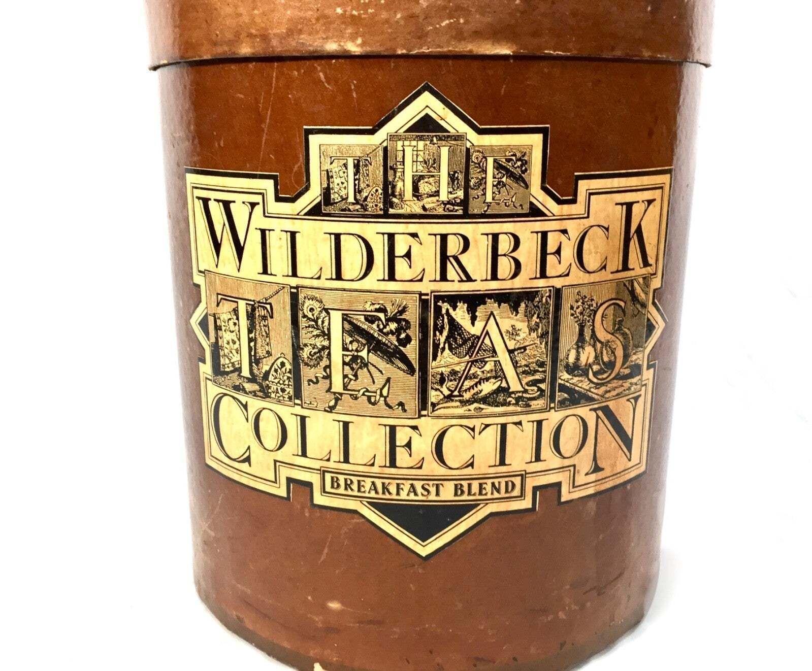 Antique Advertising Shop Cafe Display Wilderbeck Breakfast Tea Caddy Box C.1920 photo 110.0