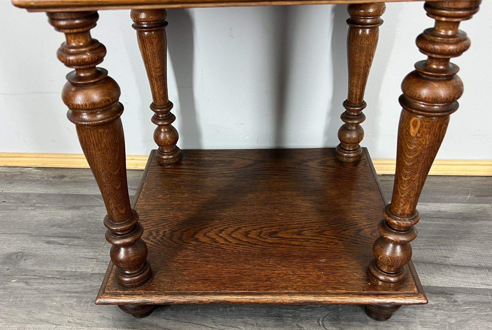 Bedside Table Antique French Oak With Marble Top Carved Cabinet Lot 4333 photo vinterior