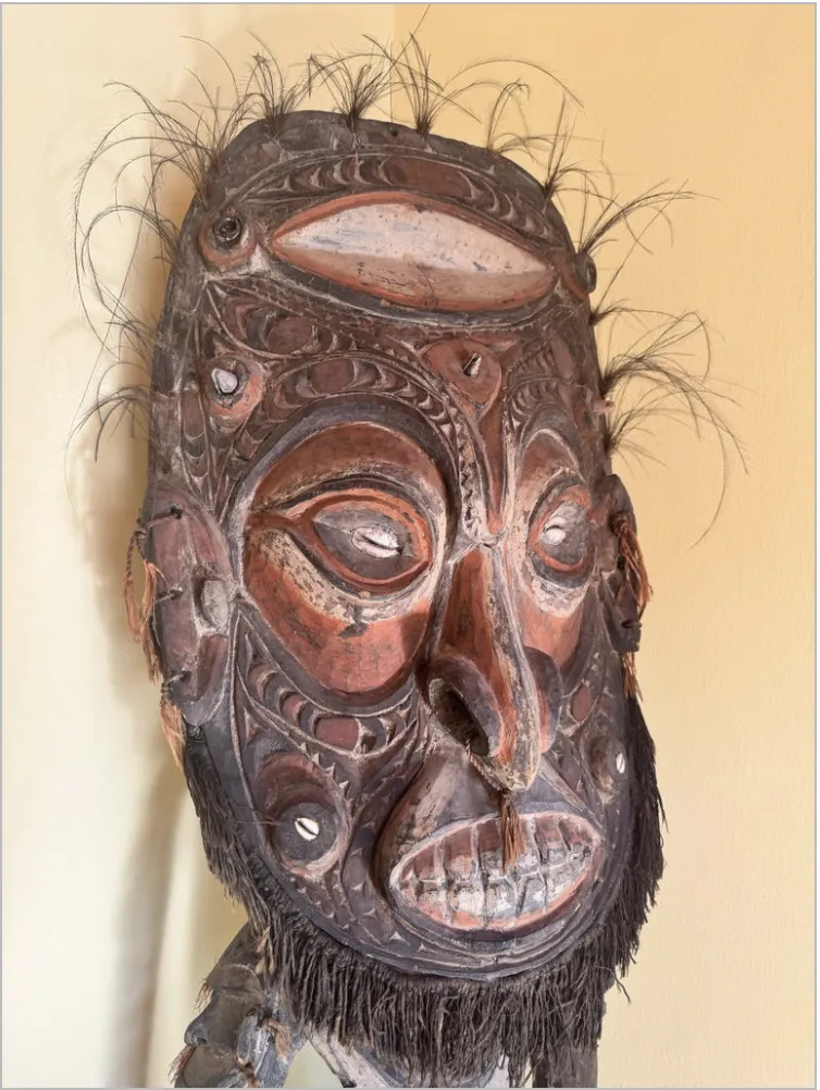 Monumental Papua New Guinea Spirit Figure, Mid 20th Century photo for sale