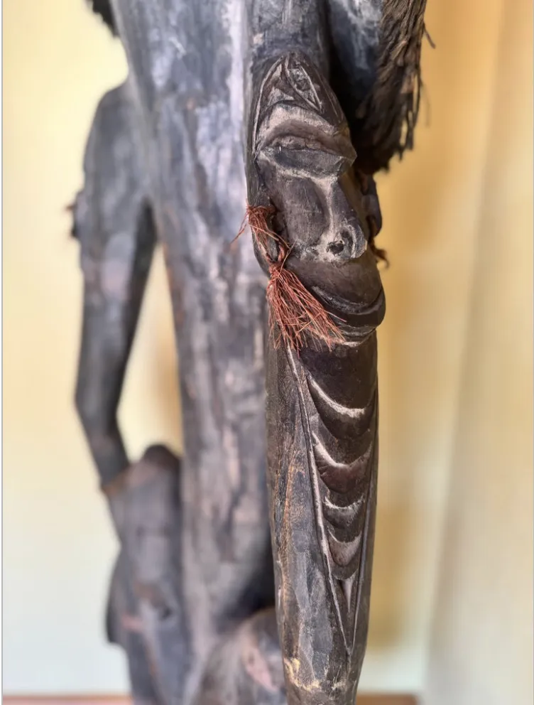 Monumental Papua New Guinea Spirit Figure, Mid 20th Century photo vintage