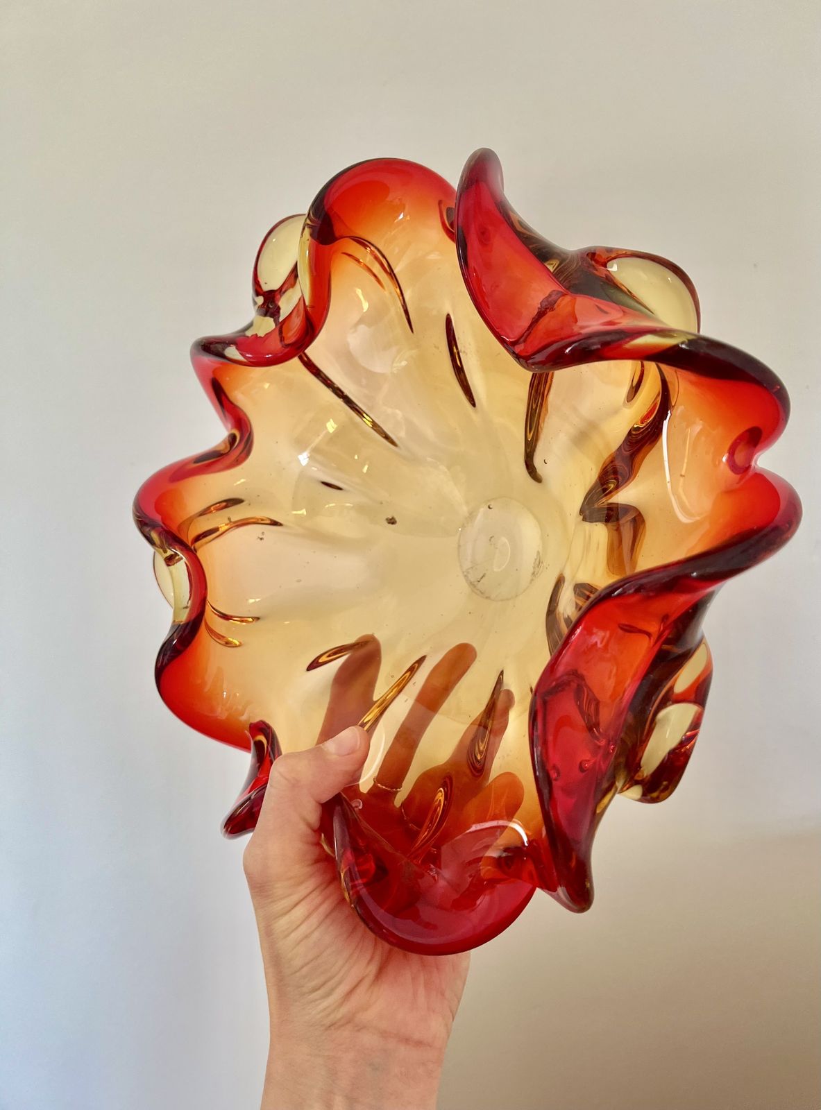 Mid Century Murano Glass Bowl, 1950s photo Home Decor