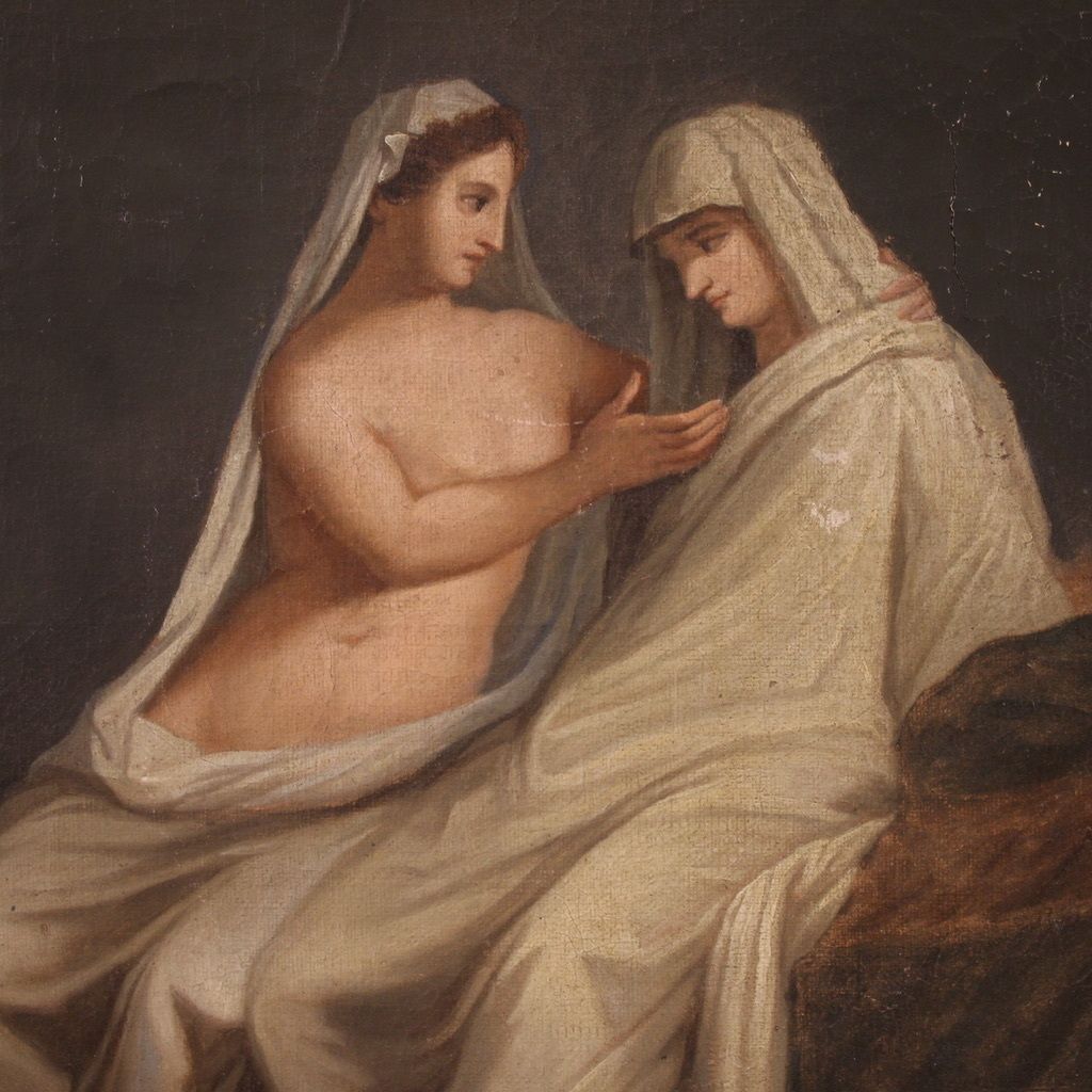 photo buy Antique French Painting The Aldobrandini Wedding From The 19th Century