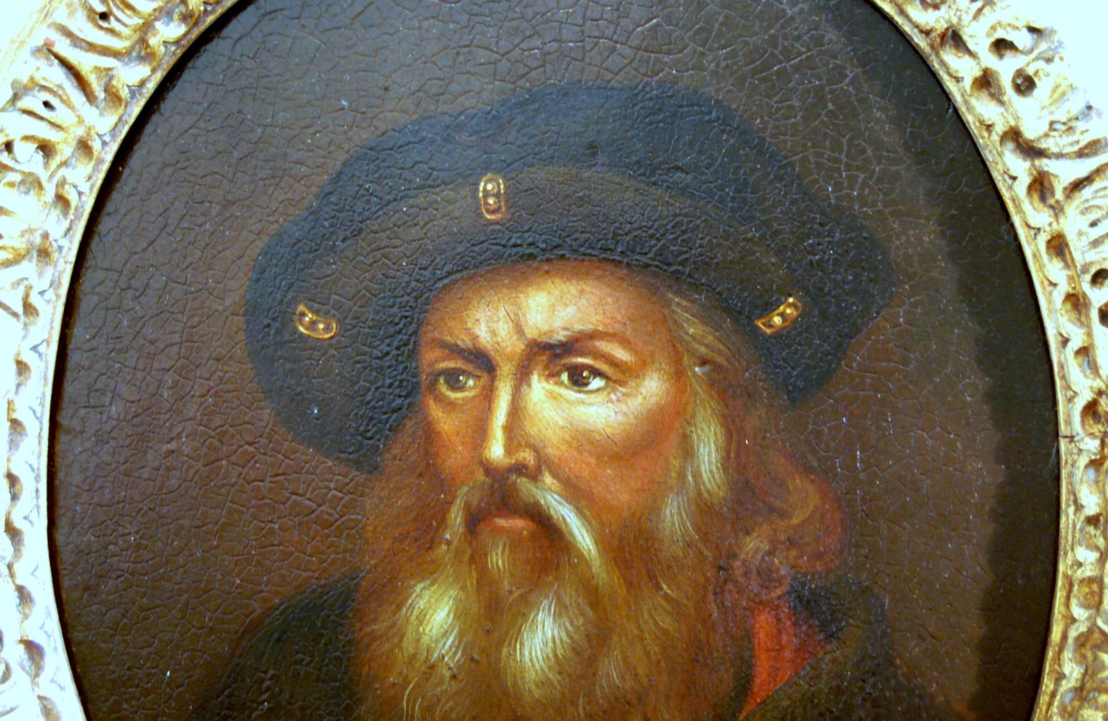 Italian School / Portrait Of A. Vespucci / Oil On Panel 19th Century photo furniture