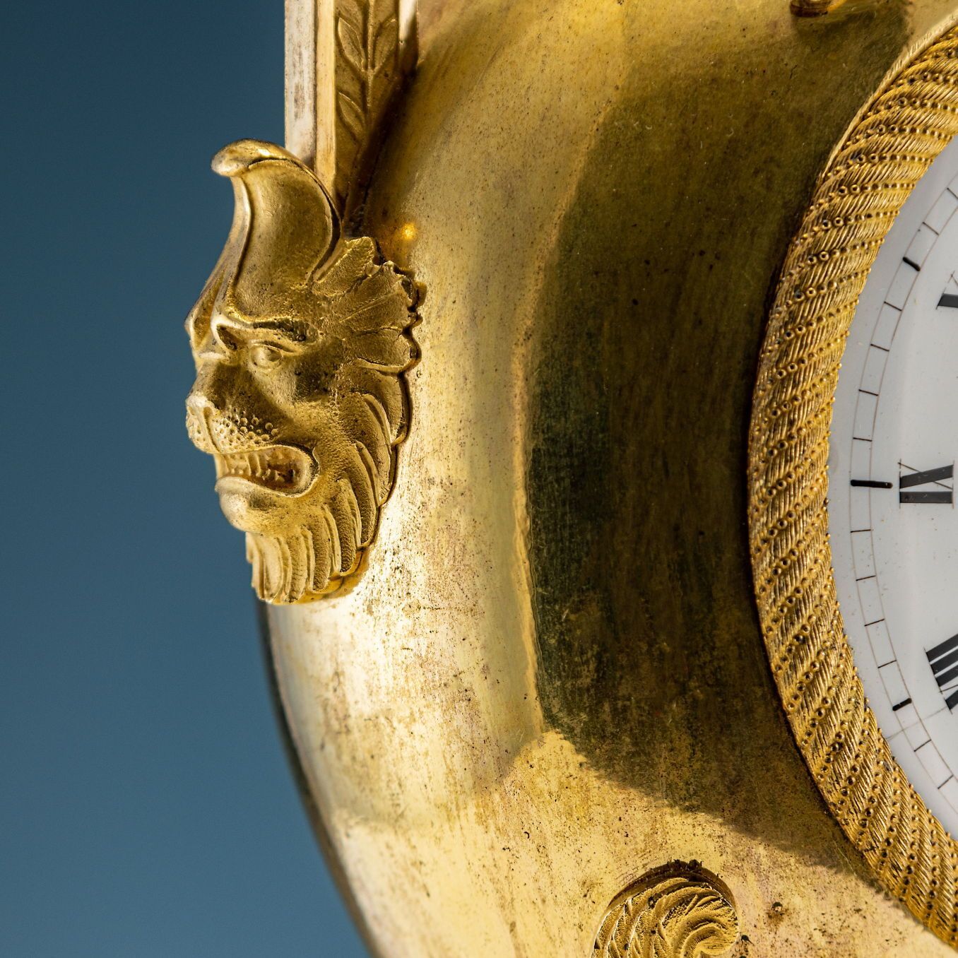 Antique Clock Empire Gilded Bronze France XIX Century photo Home Decor