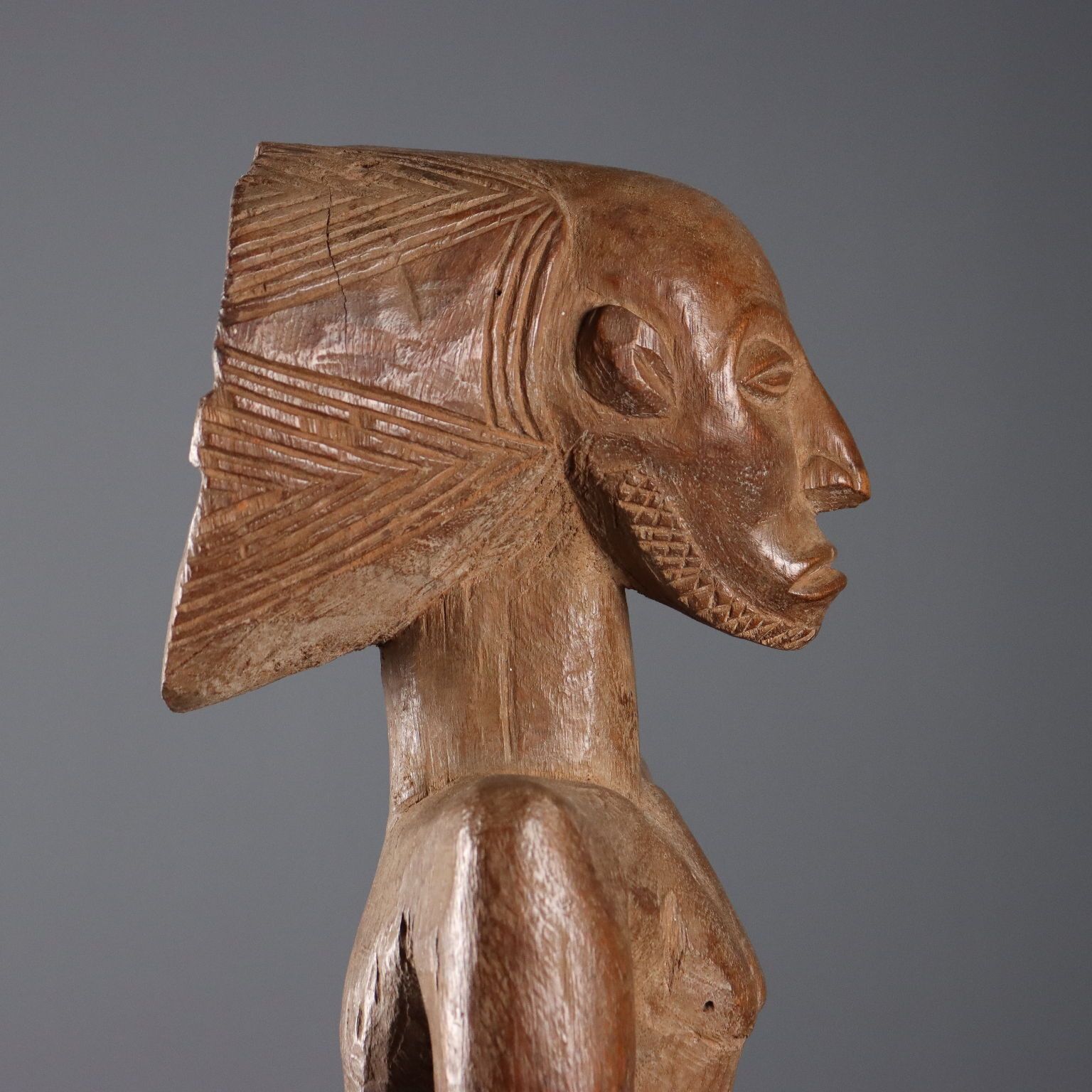 Figura Di Antenato Scultura In Legno Arte Hemba photo vintage