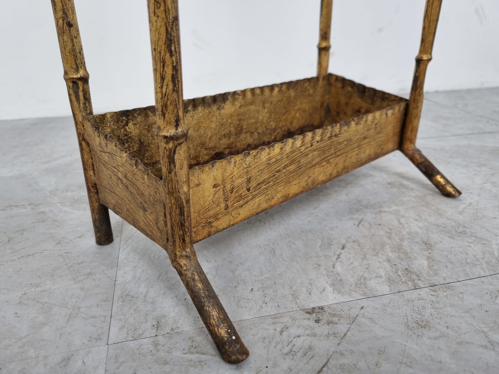 Chinoiserie Faux Bamboo Umbrella Stand, 1960s photo 400.0