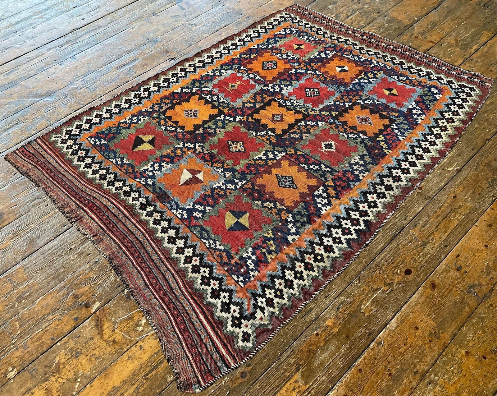 Antique Qashqai Kilim 2.30m X 1.59m photo 850.0