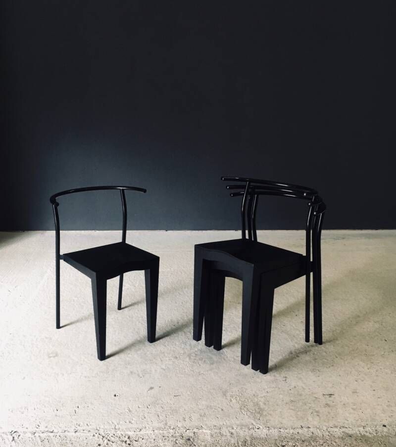 1000.0 Postmodern Design DR. Glob Dining Chair Set By Philippe Starck For Kartell, Italy 1980's photo