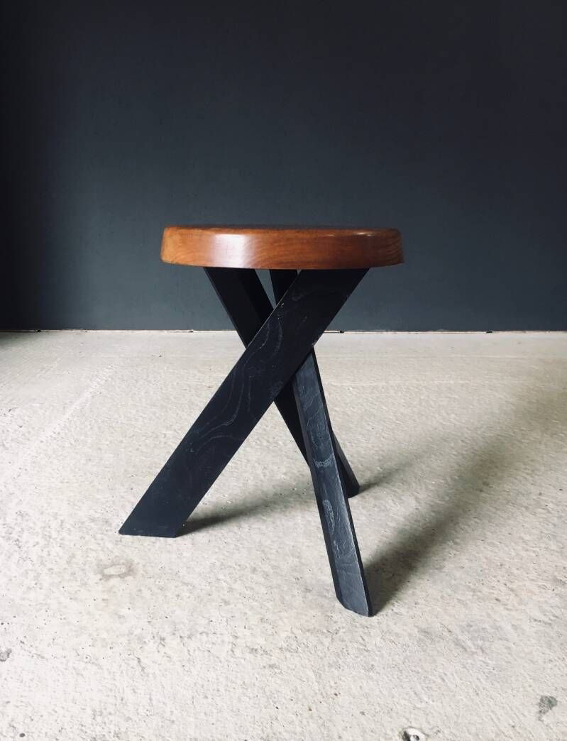 Modernist Design S31 Stool By Pierre Chapo, 1970's France