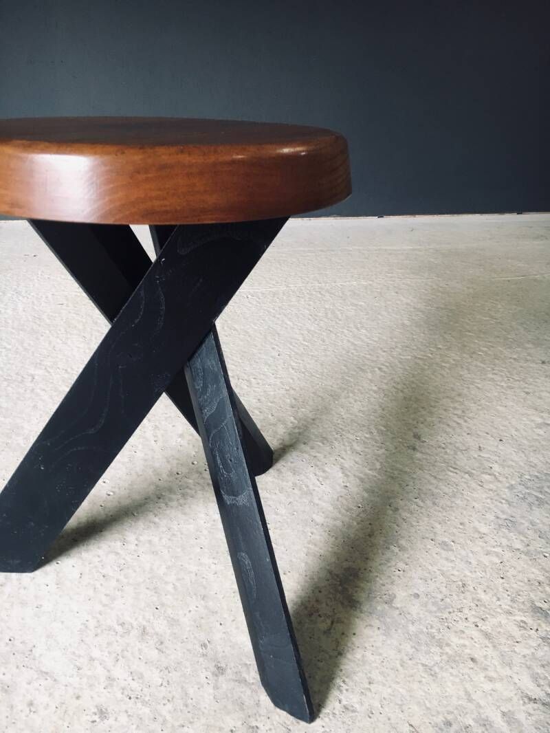 Modernist Design S31 Stool By Pierre Chapo, 1970's France photo buy