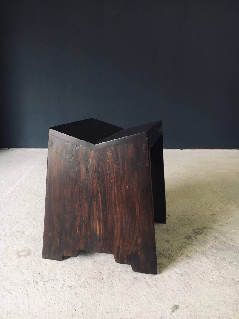 14000.0 Modernist Design Pj Si 68 A Sewing Stool Set By Pierre Jeanneret For Chandigarh, 1950's India photo