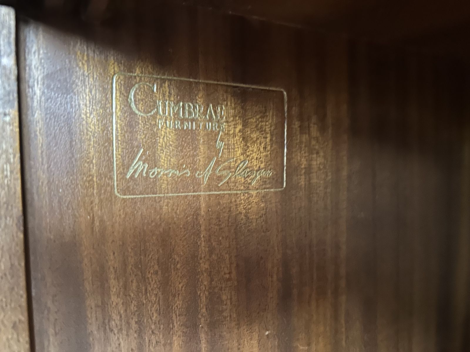 Mid Century Modern Glazed Bookcase / Cabinet By Morris Of Glasgow, Cumbrae Range (1960s) photo for sale