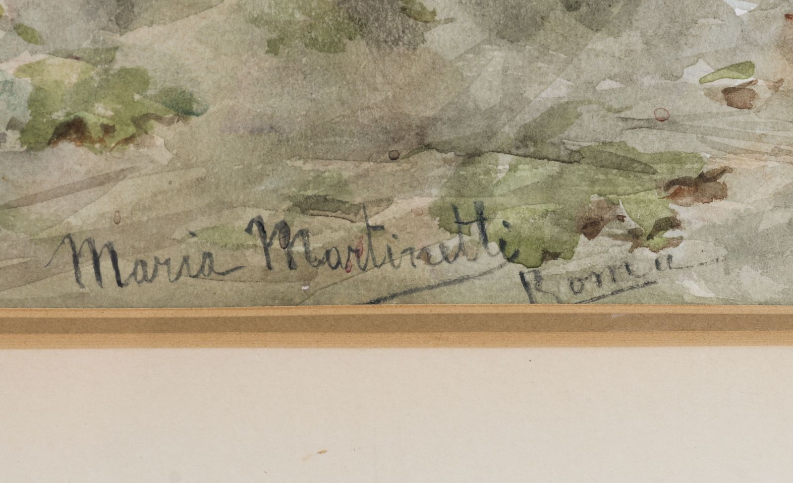 Antique Watercolour 'The Garden Music Recital' By Martinetti 19thc  83x102cm photo vinterior