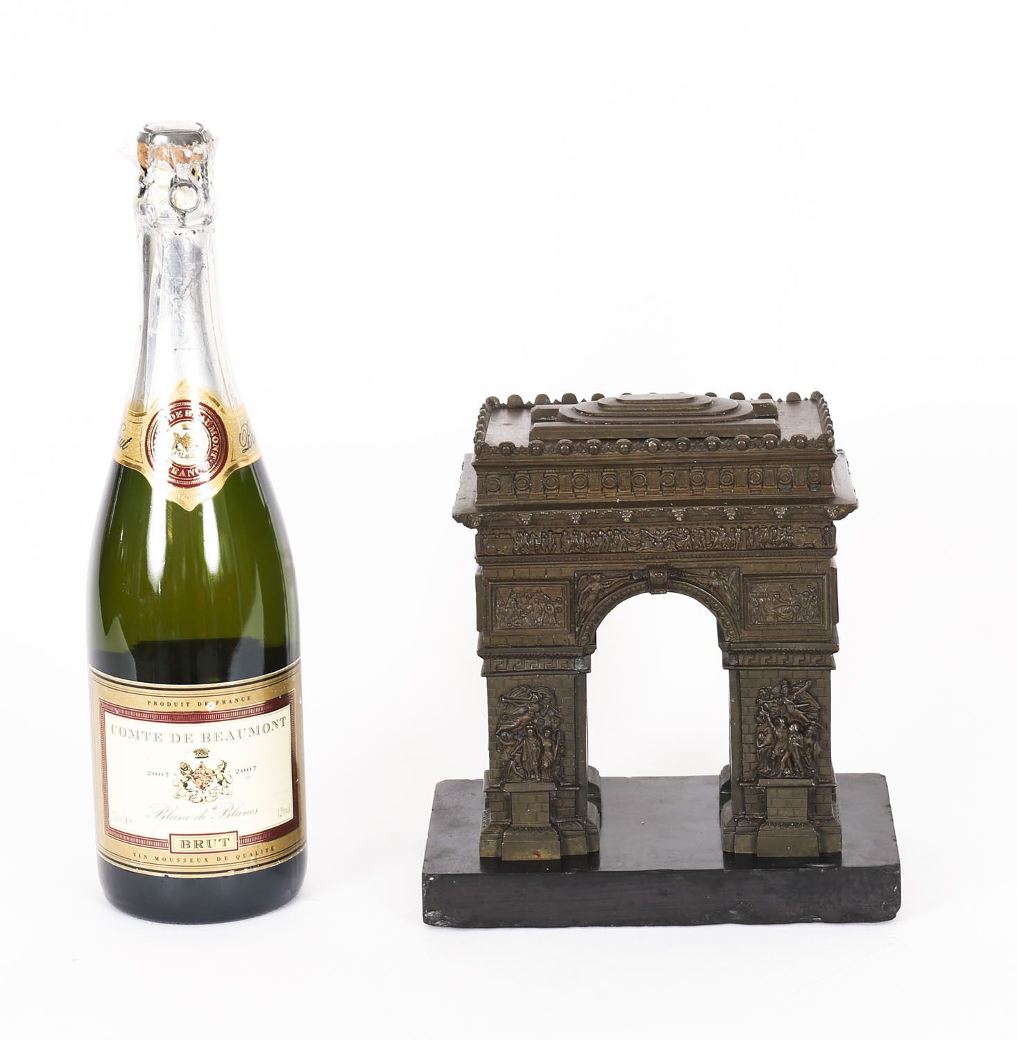 photo vinterior Antique French Bronze Grand Tour Model Of The Arc De Triomphe 19th C