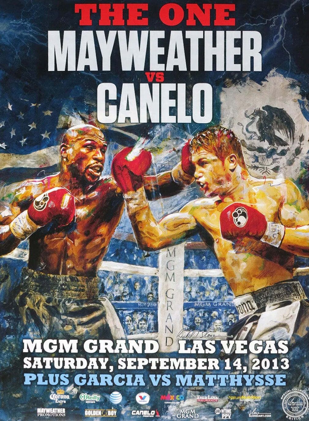 Mayweather Vs Canelo   The One Original Vintage Poster