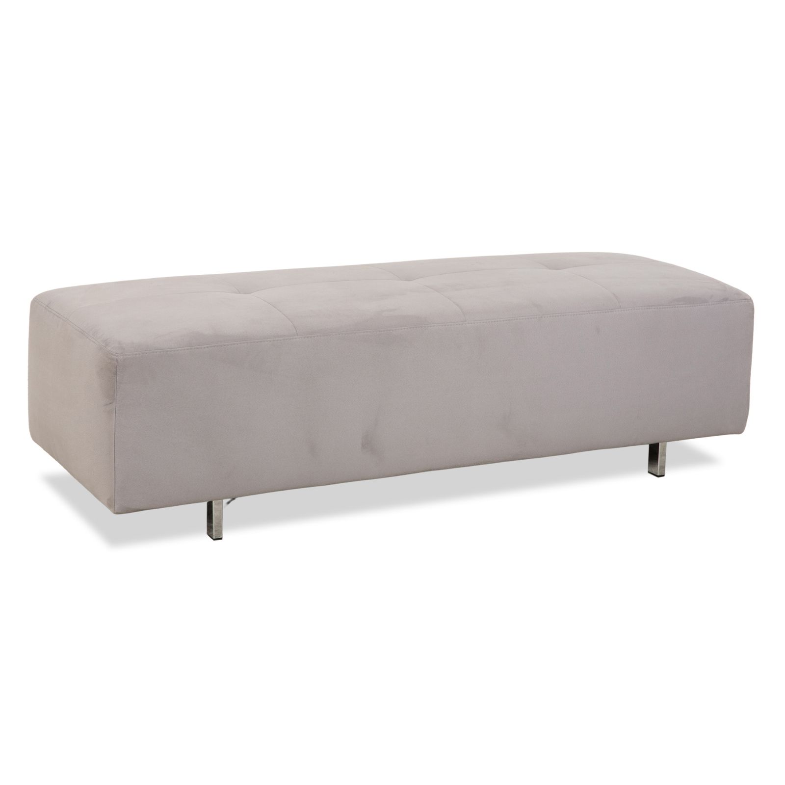 Tabouret Ewald Schillig en tissu gris