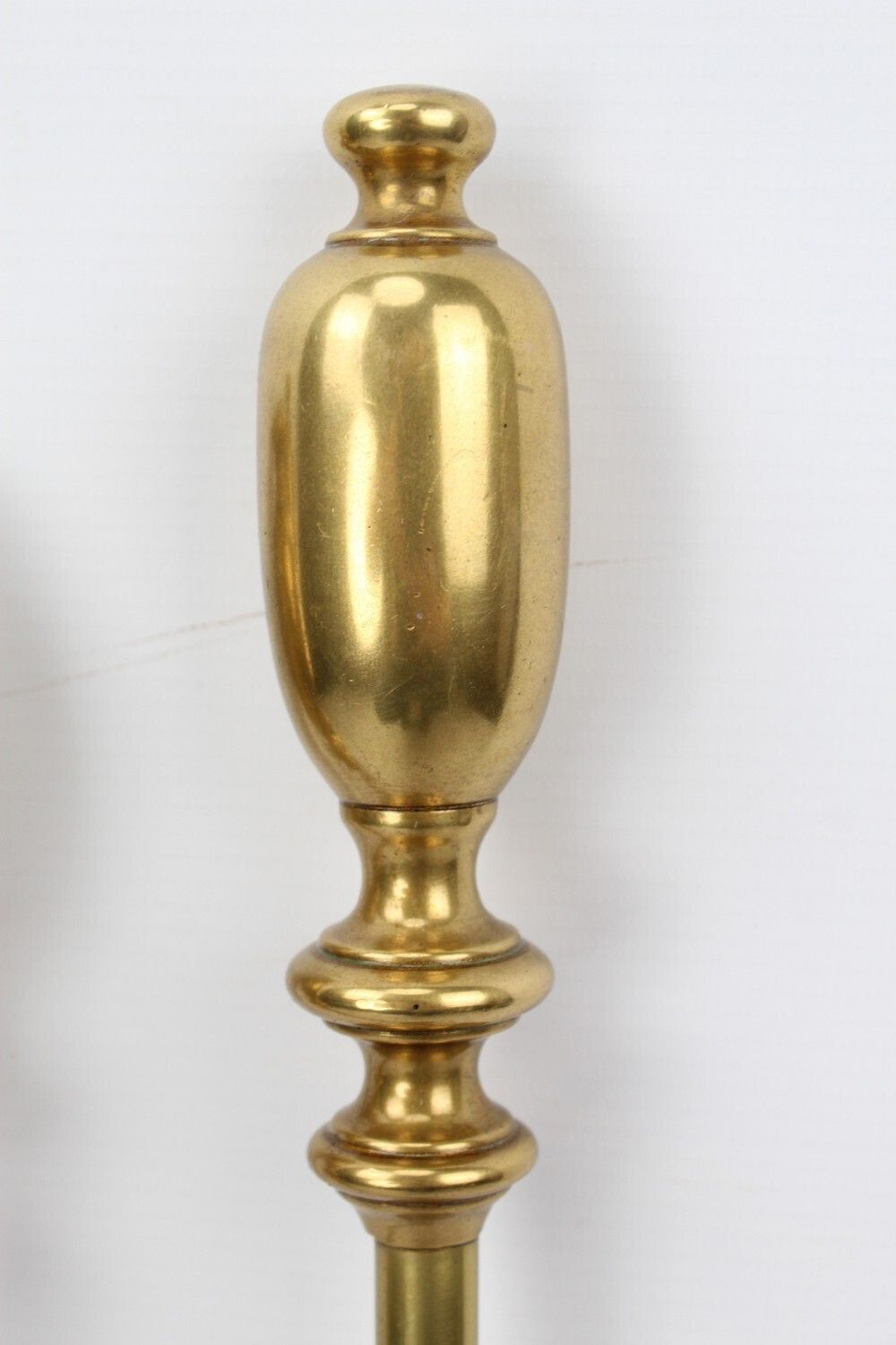 photo for sale Set Large Victorian Brass Fire Tools