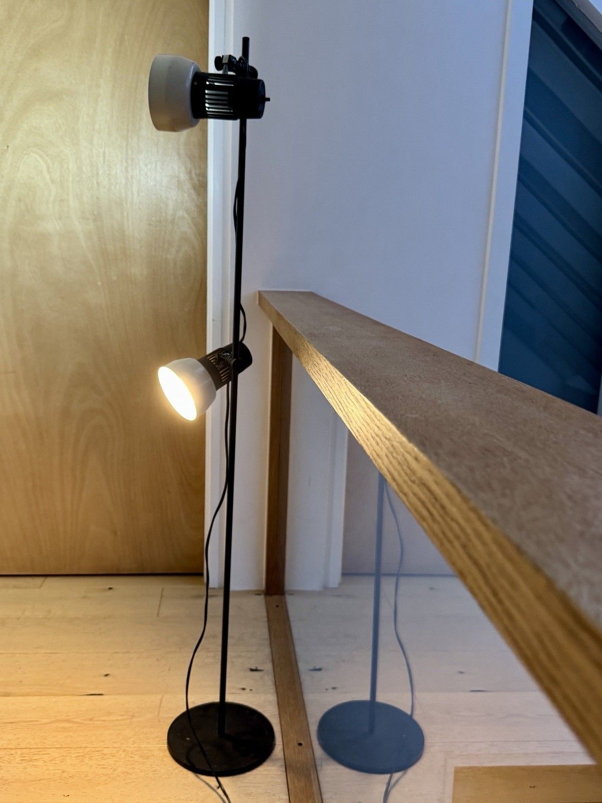 Vintage 1970s Prova Twin Spotlight Floor Lamp Made In Denmark