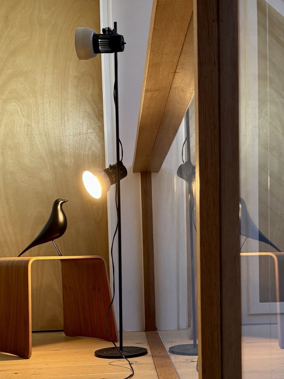 photo for sale Vintage 1970s Prova Twin Spotlight Floor Lamp Made In Denmark