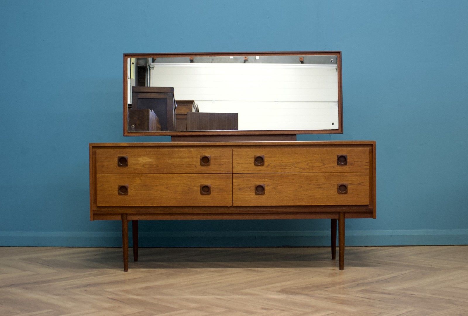 Mid Century Teak Dressing Table Chest From Wrighton, 1960s #1578 photo furniture