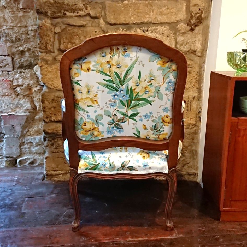 Louis XV Style 'Fauteuil' Upholstered Armchair photo buy