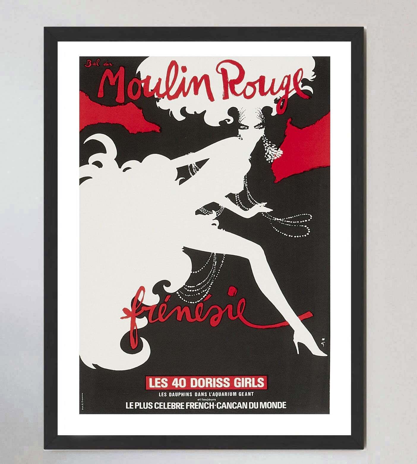 Moulin Rouge, 1970s, Original Vintage Poster photo furniture