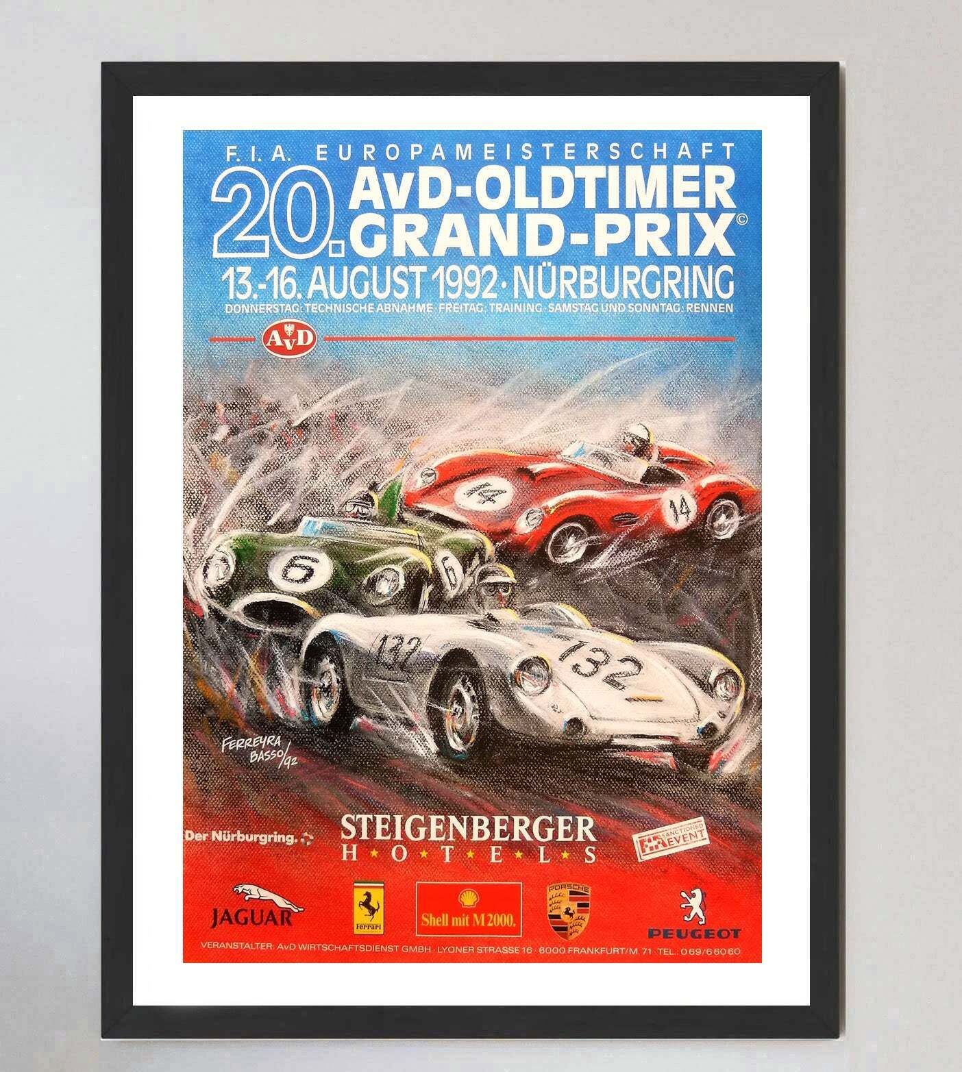 1992 Avd Oldtimer Grand Prix Nurburgringoriginal Vintage Poster photo furniture