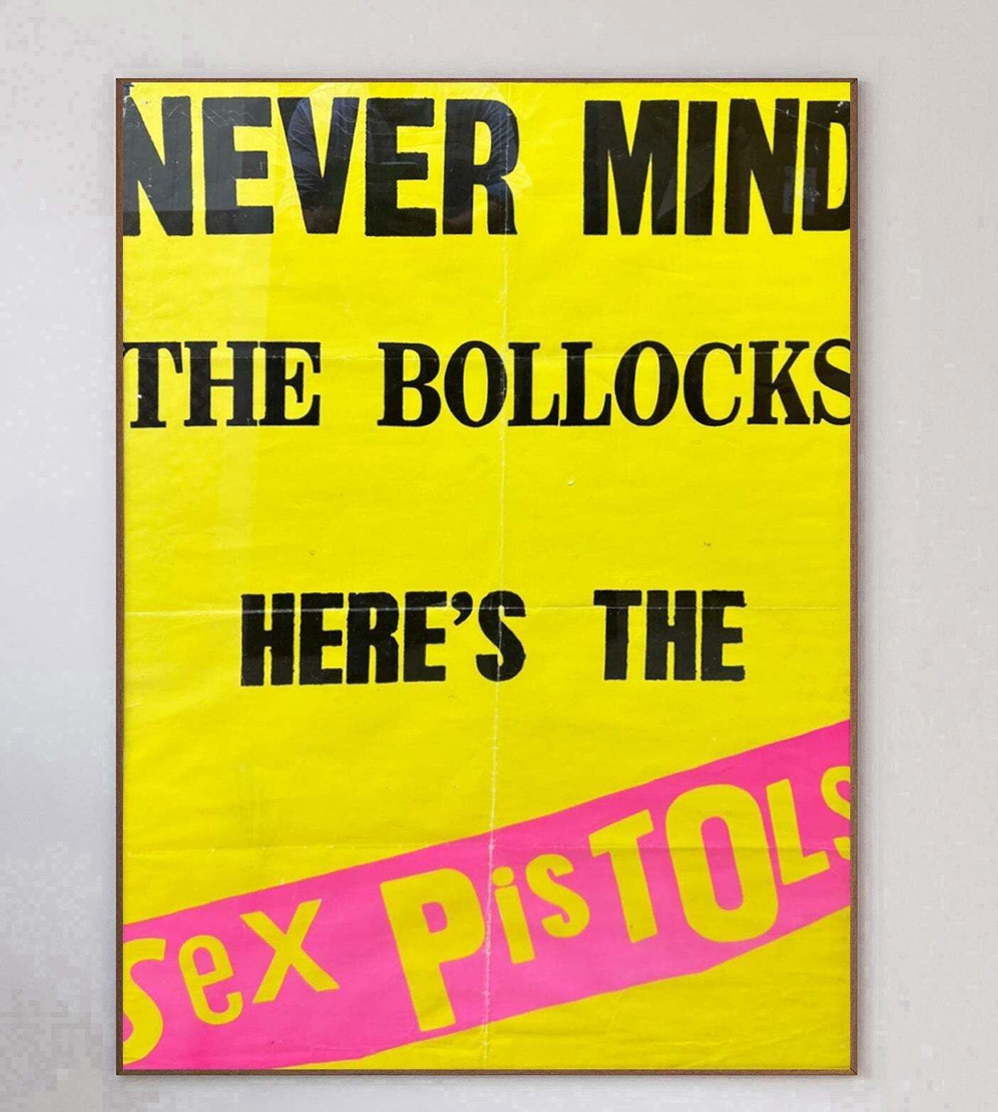 Sex Pistols   Never Mind The Bollocks Original Vintage Poster photo 4059.0