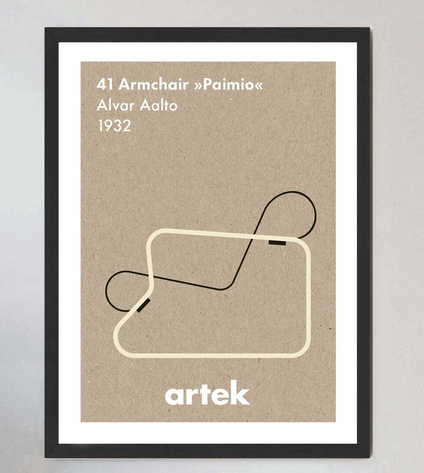 Artek Paimio Armchairoriginal Vintage Poster photo furniture