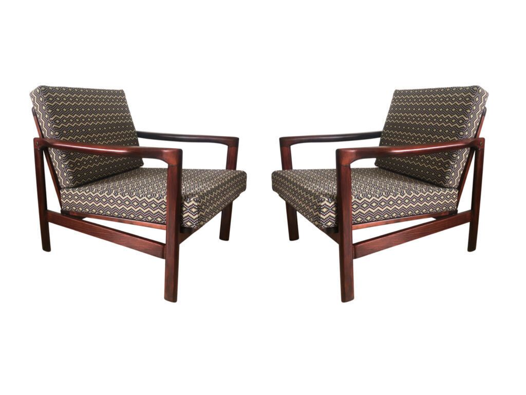 Set Of Two Armchairs By Zenon Bączyk, Gaston Y Daniela Upholstery, Europe, 1960s photo furniture