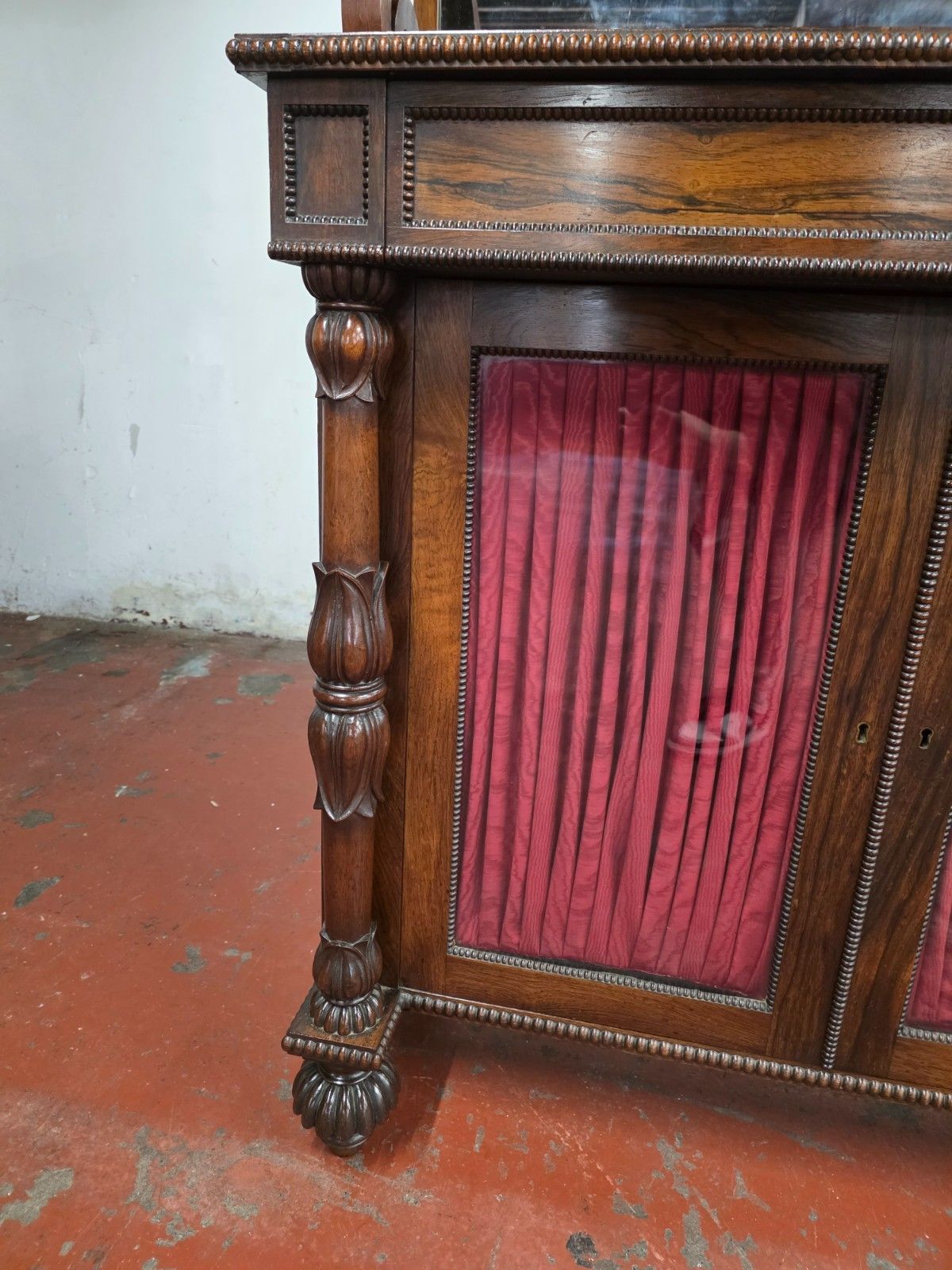 Antique Rosewood William IV Chiffionier Mirror Back Book Case photo vinterior