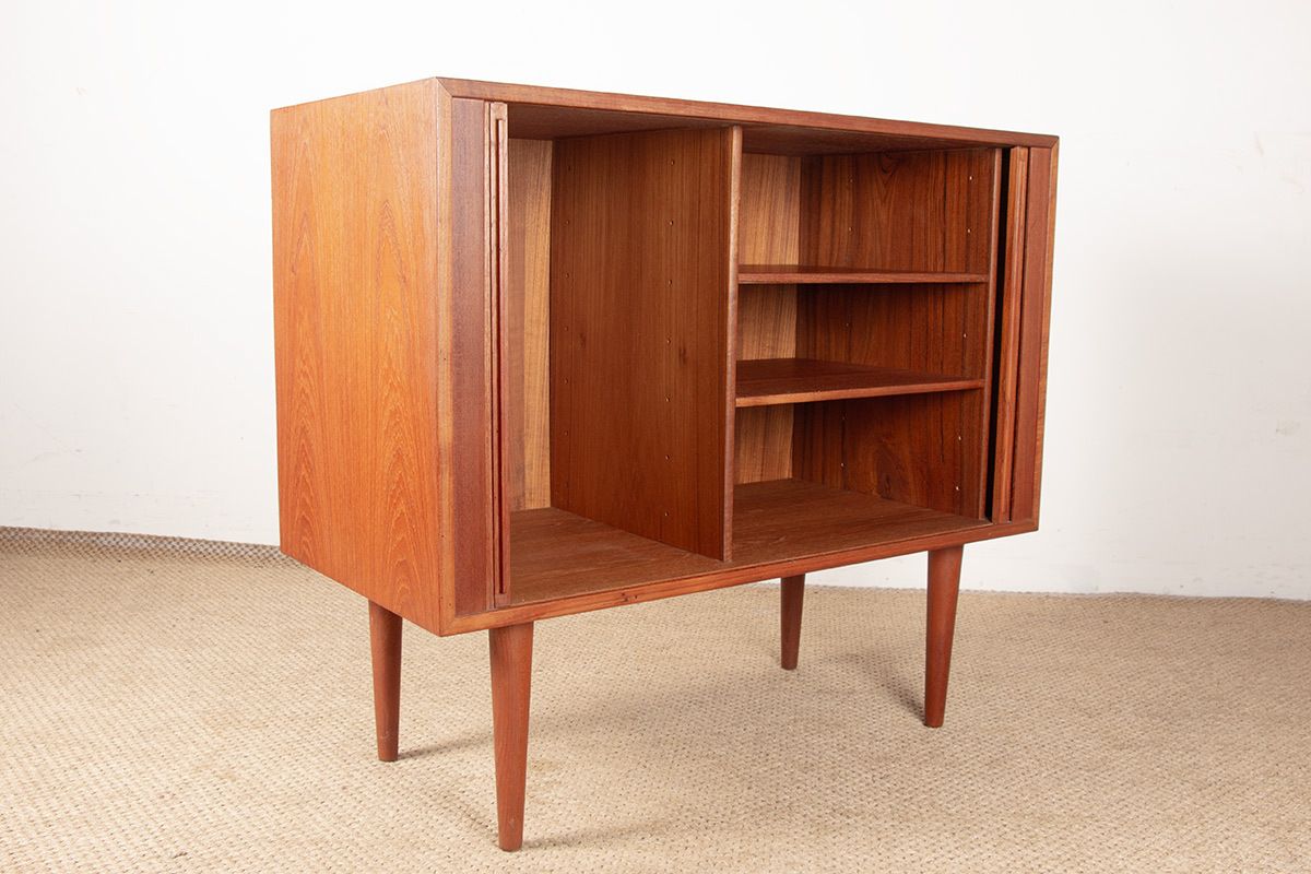photo buy Small Danish Teak Sideboard Model 42 By Kai Kristiansen For Feldballes Mobelfabrik 1960.