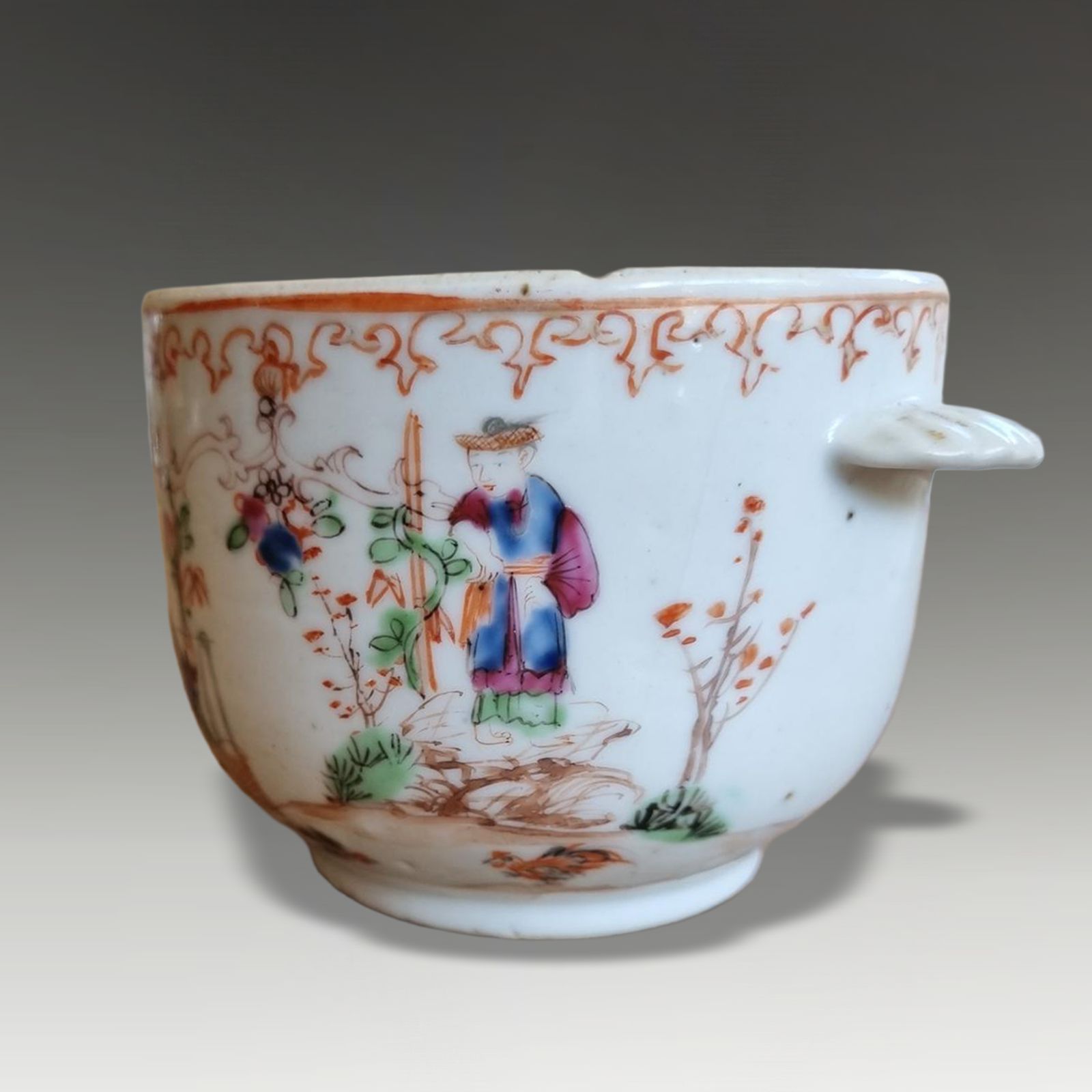 Chinese Yongzheng Period Enamel Painted Bowl  Jesuit Priest Very Unusual & Rare photo furniture