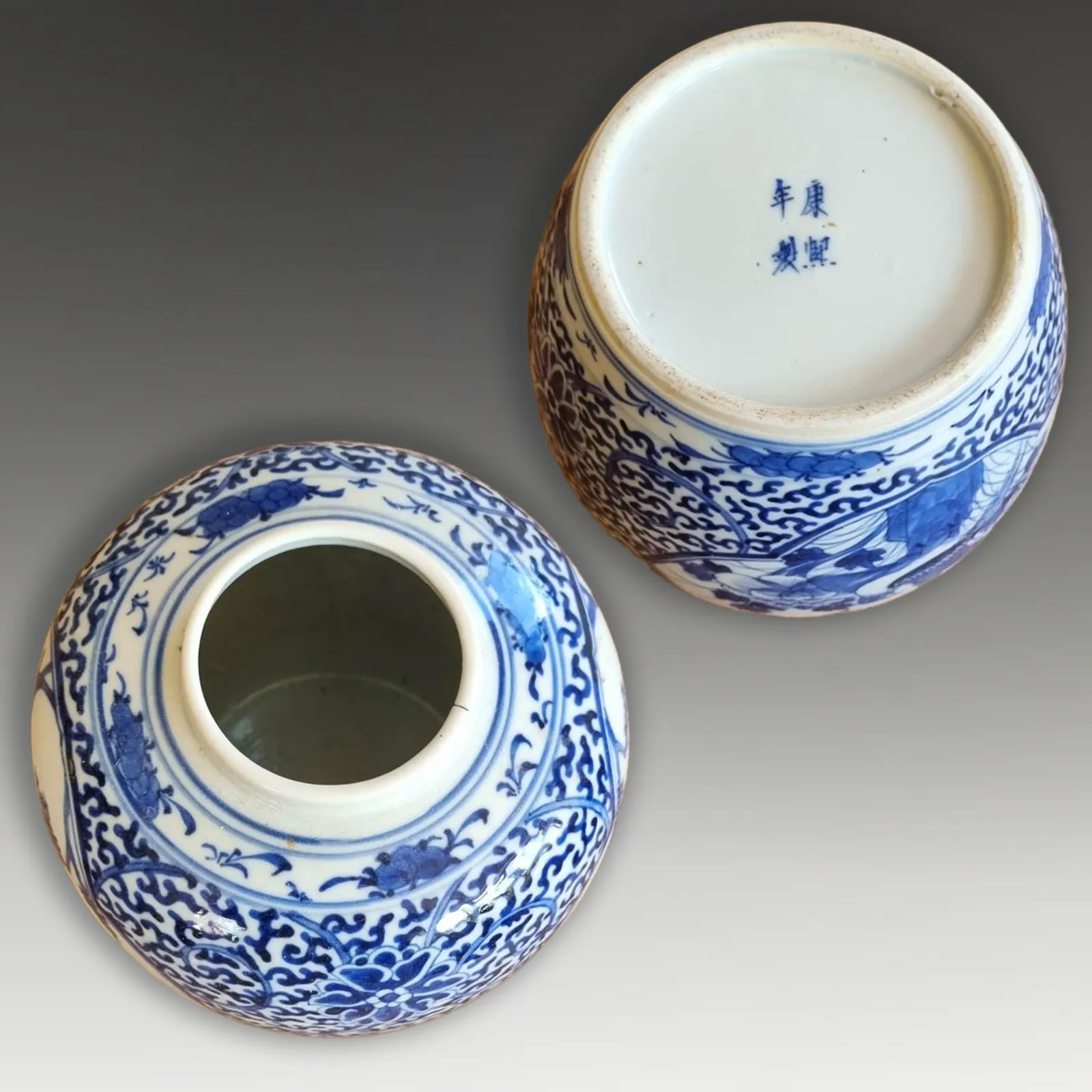 Chinese Kangxi Revival 19th C Decorative Ginger Jar Superb Quality 16cm (6.5") H photo 145.0