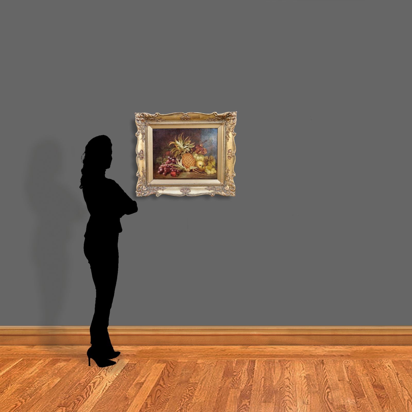 Still Life Oil On Canvas  George Lance  1838 Famous British Artist 65cm X 55cm photo 3250.0