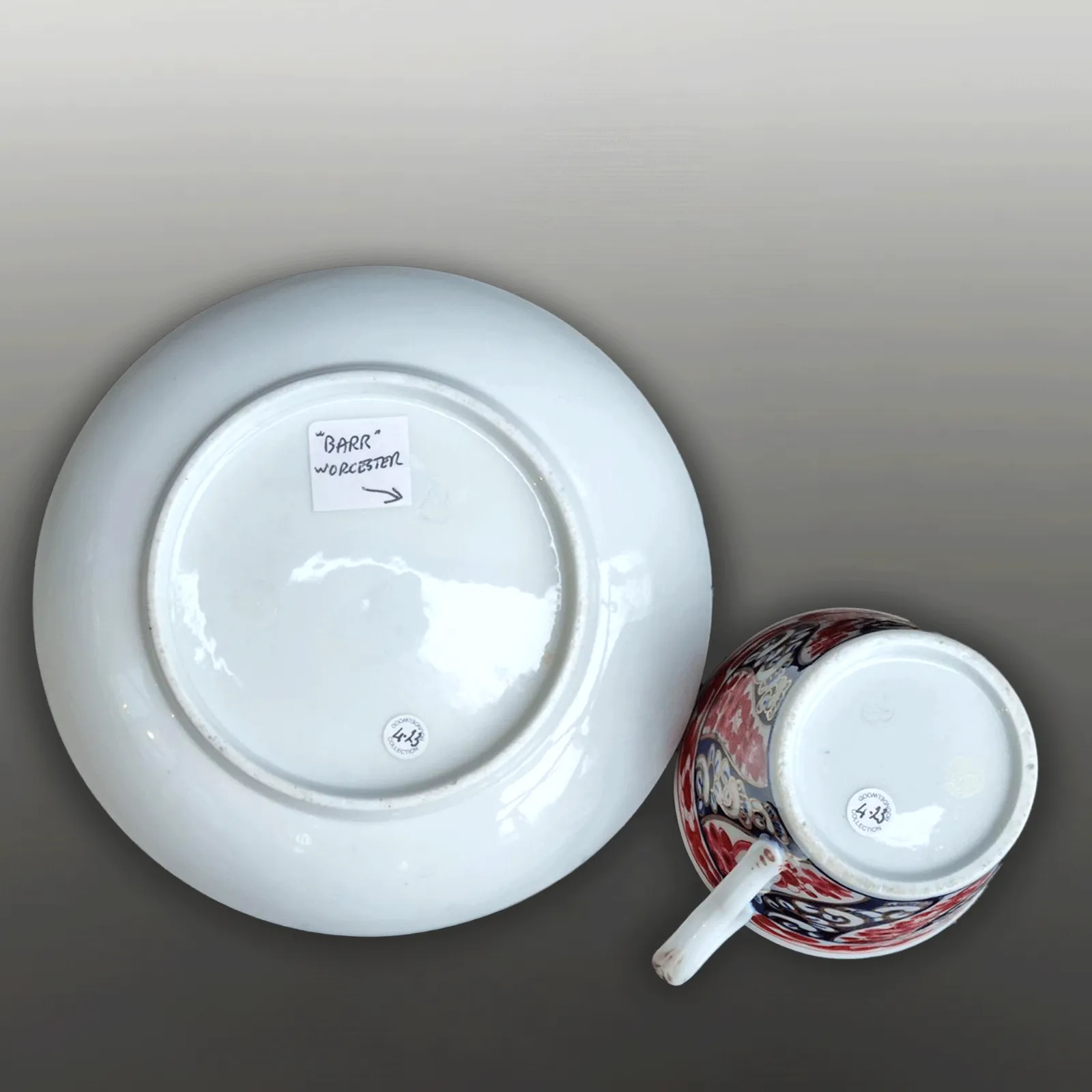 Early Worcester "Queen Charlotte" Barr Period Cup And Saucer Circa 1795. Superb photo Home Decor