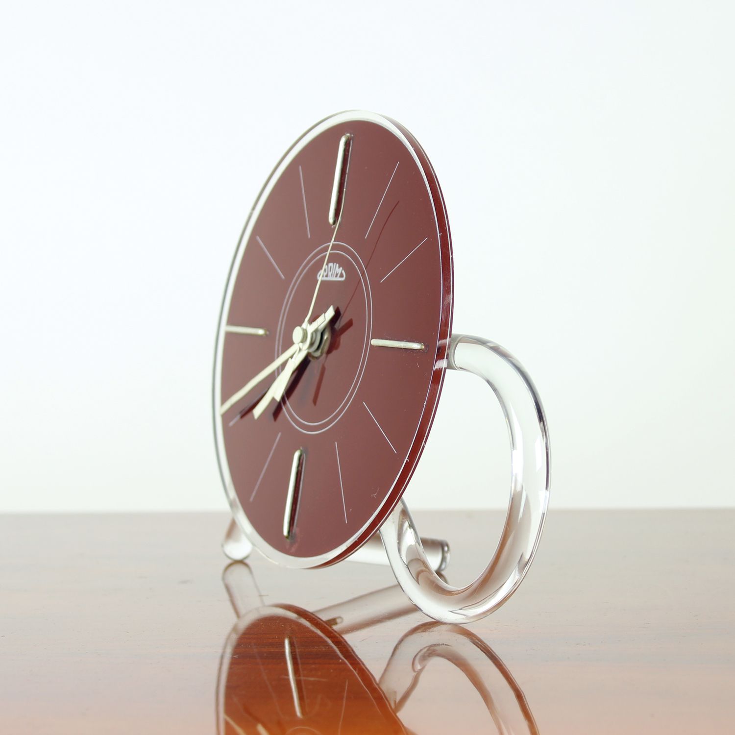 Rare Mid Century Modern Freestanding Clock By Prim, Czechoslovakia, 1960s photo buy